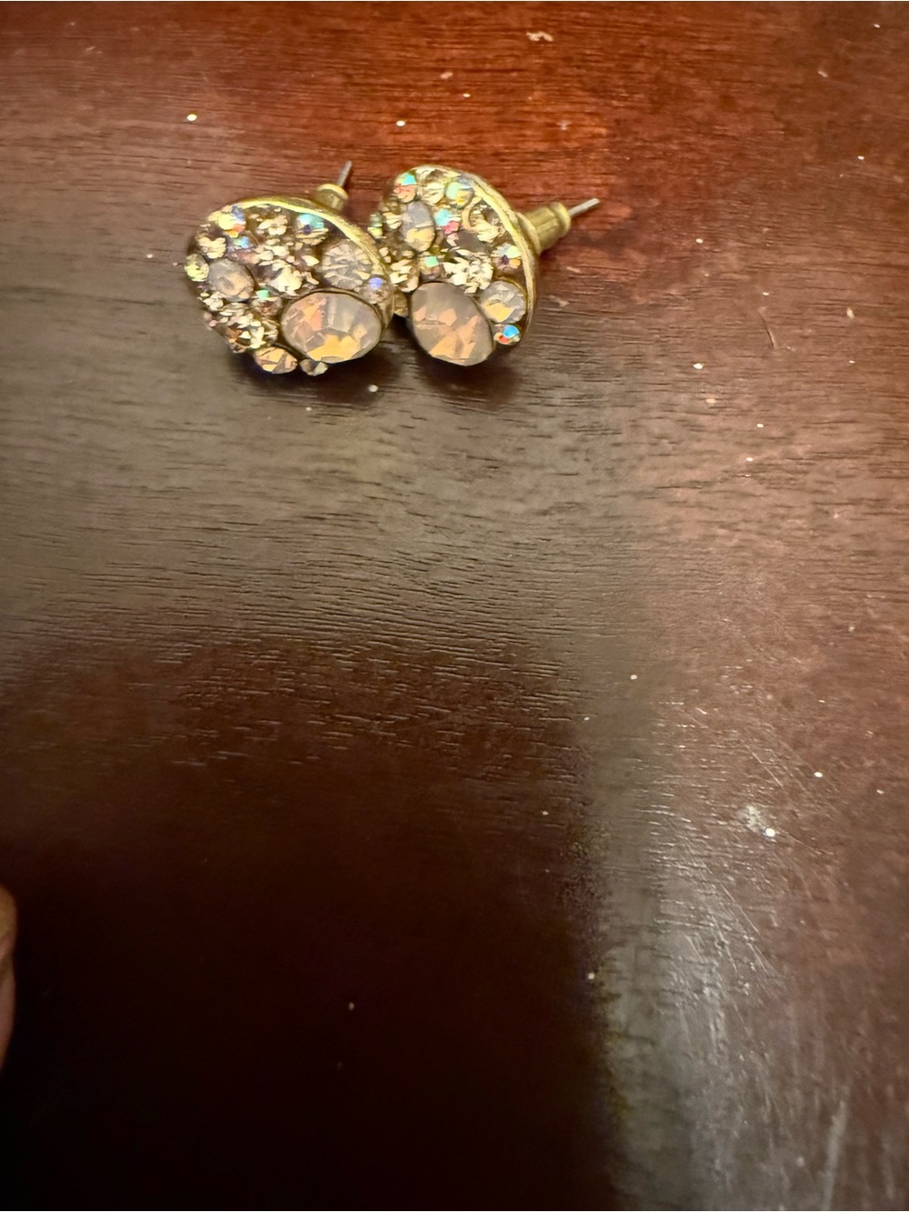 Gold-Tone Crystal Stud Earrings - Sparkling Champagne